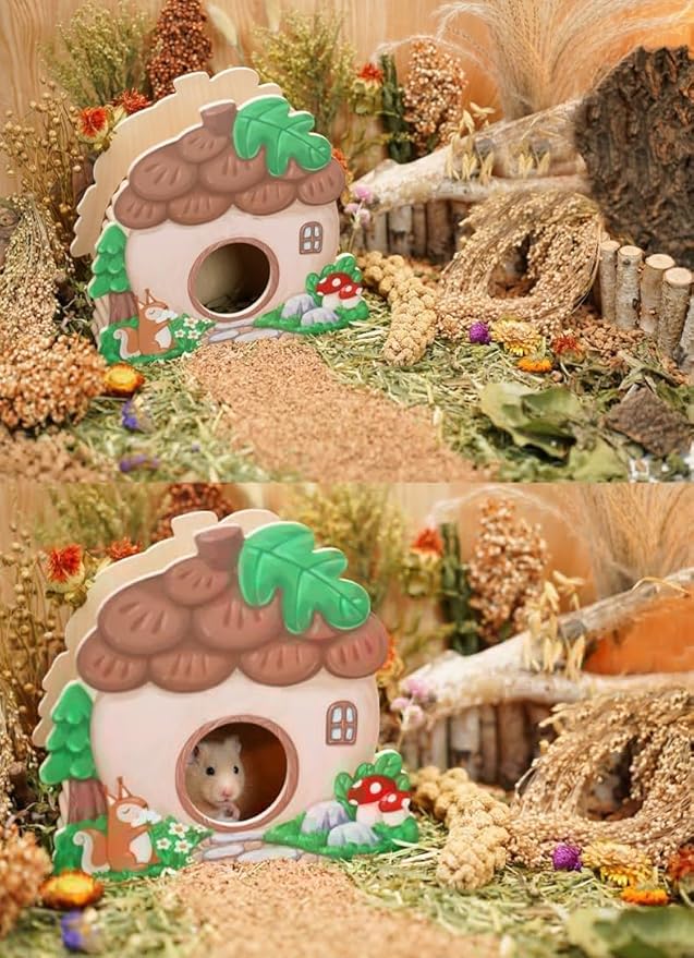 Natural Hamster Bedding Flowers Herbs Sprays Treat for Cage Habitat Enclosure Decor for Dwarf Syrian Gerbils Mice Mouse Rat Pet Accessories Supplies