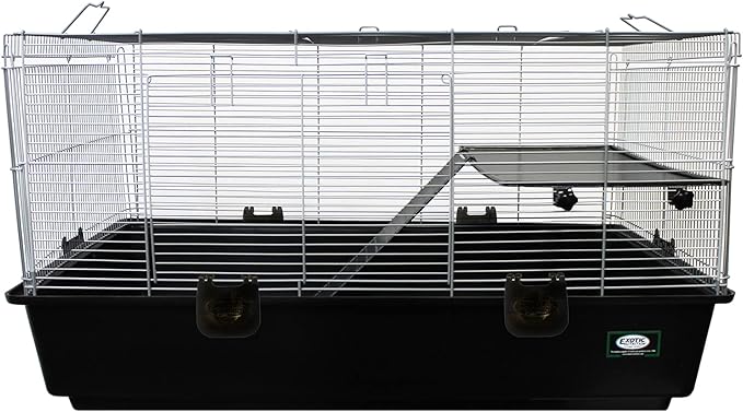 Zanzibar Cage - Durable Spacious Pet Habitat - Hedgehogs, Guinea Pigs, Small Rabbits, Syrian Hamsters, Degus, Tortoises, Lizards and Other Small Pets