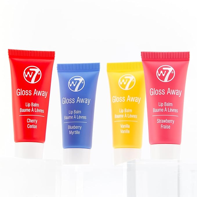 W7 Gloss Cuties - Mini Fruity Lip Balm Collection - Hydrating & Tinted Lip Balms