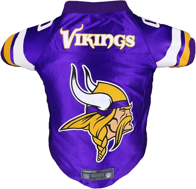 Littlearth NFL Minnesota Vikings Premium Pet Jersey, Team Color, X-Large