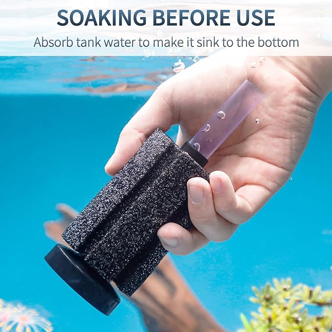 Pawfly Aquarium Bio Sponge Filter Quiet Betta Fry Shrimp and Small Fish Foam Filter for Fish Tanks up to 20 Gallons, 4 Pack