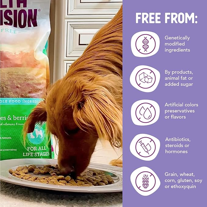 Health Extension Grain Free Duck & Sweet Potato Dry Dog Food - 30+ Superfoods and Probiotics for All Life Stages (23.5lb)