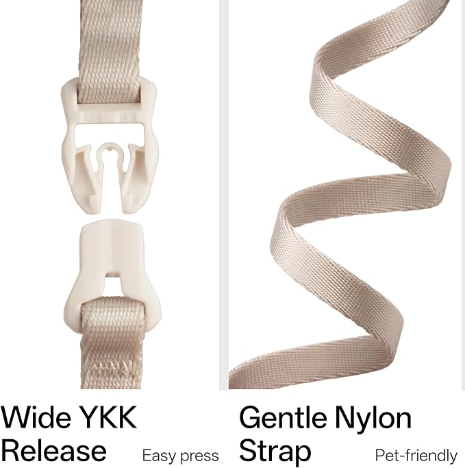 Escape Proof Cat Harness Anti-Choke Quick Release Adjustable QR Code Soft Nylon Durable Lightweight Figure 8 Cat Harness Anti Escape for Kitten Small Medium Large Cats (Linen, S)