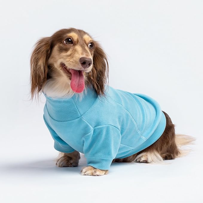 Fitwarm 3 Pack Classic Fleece Dog Sweater, Turtleneck Dog Sweatshirt, Dog Winter Clothes for Small Dogs Boy Girl, Pet Pullover Jacket, Cat Apparel, Blue, Grey, Navy, XL