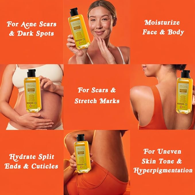 Pregnancy & Postpartum Skincare for Stretch Marks-Body Oil for Scars, Stretch Marks and Moisturizing-Safe for Pregnancy & Breastfeeding - Paraben-Free-8 Different Natural and Pure Oils-5.07 Fl Oz.