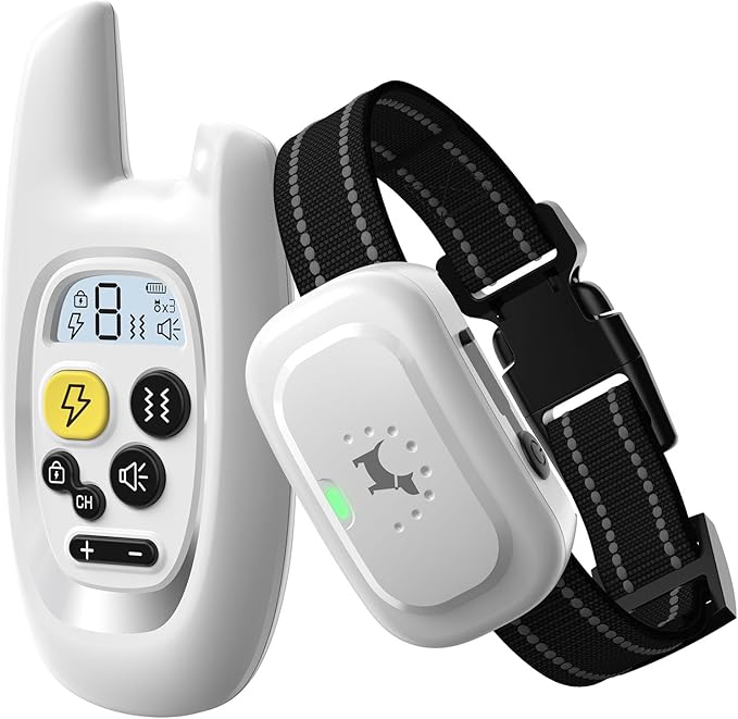 Dog Shock Collar with Remote - [2025 Newly Upgraded] Dog Training Collar for Small Medium Large Dogs, Rechargeable E Collars for Dogs Training, IPX7 Waterproof Electric Collar with Shock-Lock