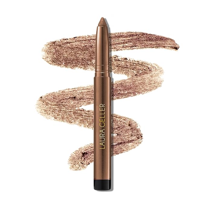 LAURA GELLER NEW YORK Kajal Longwear Kohl Eyeliner Pencil - Toasted Kohl - Caffeine and Vitamin E - Smooth & Blendable Liner - Built-In Sharpener