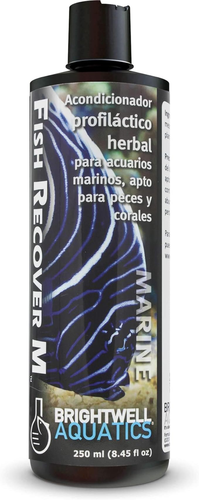 Brightwell Aquatics Fish Recover M – Botanical Remedy for Treating Marine Fish Health Issues, 250 ml