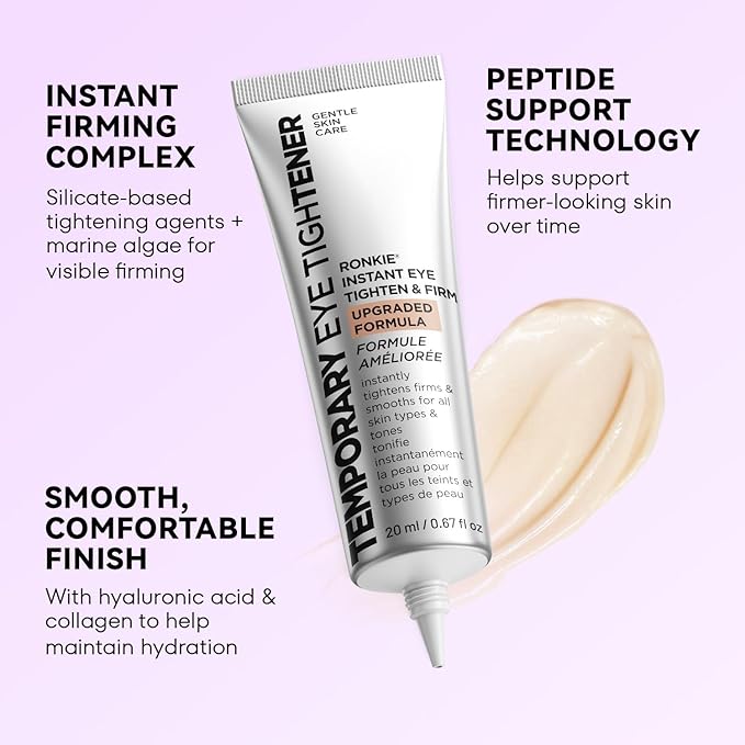 Instant Firm Eye Tightener: Upgraded Formula for Women Helps Reduce Eye Bags Puffiness and Wrinkles in 3-5 Minutes When Time Matters 0.67 oz