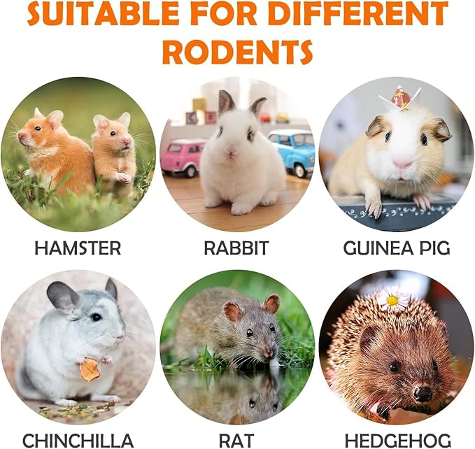 Sofier 40Pcs Timothy Hay Sticks 380g for Rabbit, Guinea Pig, Hamster - Natural Treats and Chews for Teeth - Chinchilla, Rat, Gerbil