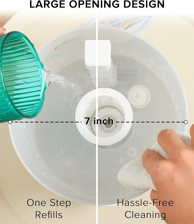 No Leak Reptile Fogger Humidifiers Mister for Reptile Tank, 3L Top-Fill Terrarium Humidifier with Hose - Ideal for Snakes, Tortoises, Chameleons, Ball Python and Hermit Crabs (Single/Dual Fog Output)
