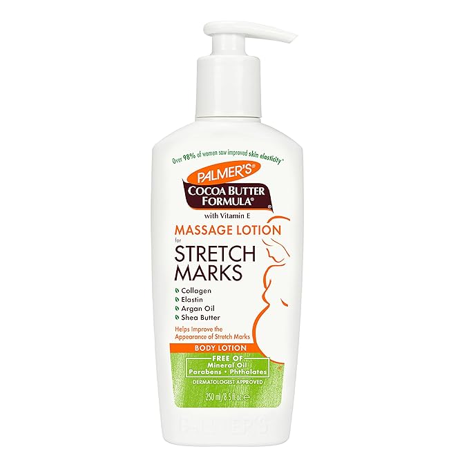 Mederma Stretch Marks Therapy, Helps Prevent and Treat Stretch Marks, Safe to Use When Pregnant & Palmer's Cocoa Butter Formula Massage Lotion for Stretch Marks, Pregnancy Skin Care, Belly Cream