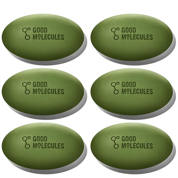 Good Molecules Brightening & Dark Spots Bar Pack 6 – 85 g / 3 oz Each | Soap Free Face & Body Cleansing Bar with Tranexamic Acid, Kojic Acid & Niacinamide