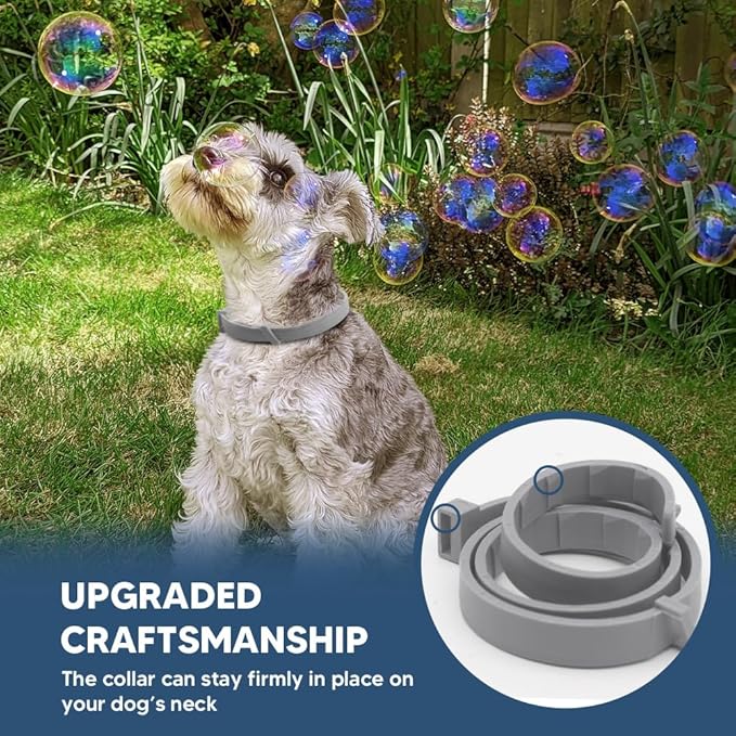 Flea Collars for Dogs, Tick Collar for Large Dogs, Adjustable Dog Flea Collar with 8 Months Prevention, Comfort Fit for Large Dog-2 Pcs