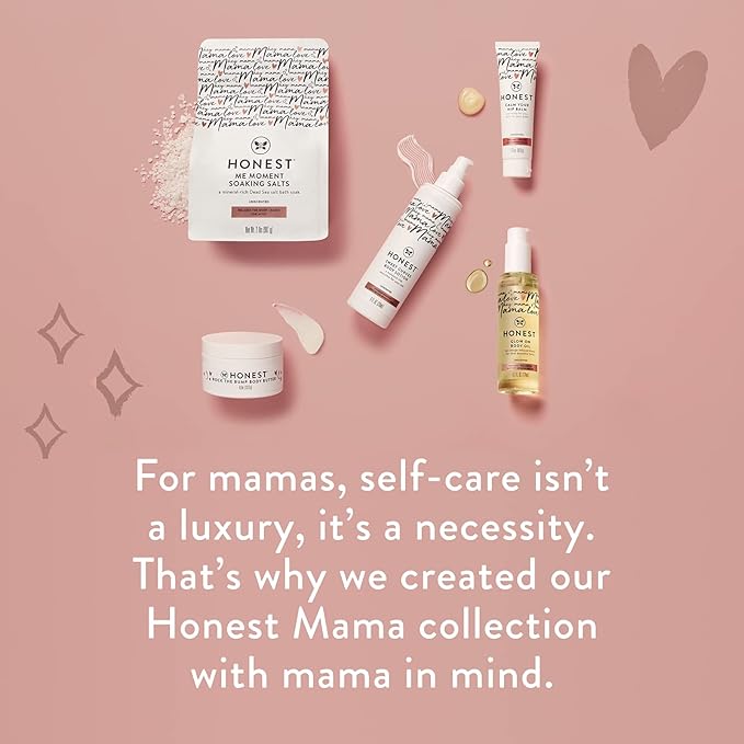 The Honest Company Mama Body and Belly Bump Love Bundle, Moisturizing Plant Based Oil and Stretch Mark Butter Cream