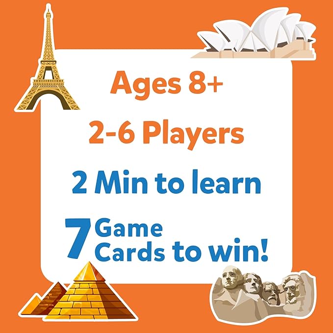 Skillmatics Guess in 10 Countries of The World, Perfect for Boys, Girls, Kids & Families Who Love Card Games, Educational Toys, Travel Games, Trivia, Gifts for Ages 8, 9, 10 & Up