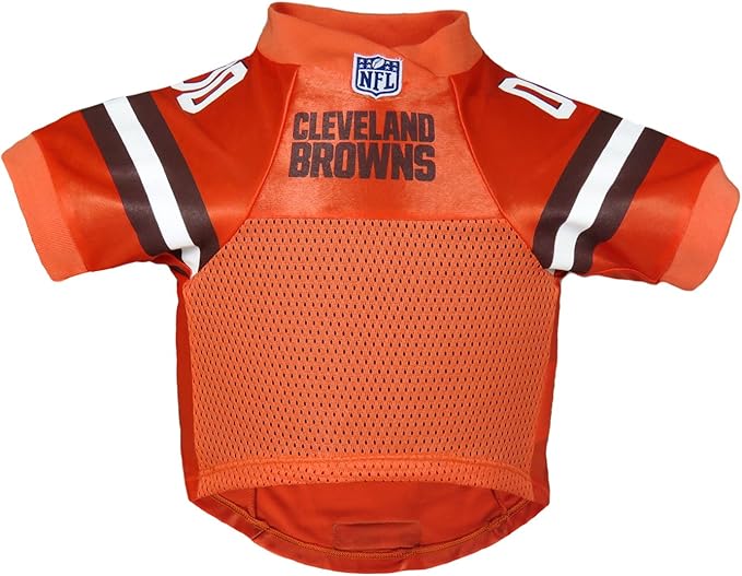 Littlearth NFL Cleveland Browns Premium Pet Jersey, Team Color, X-Small