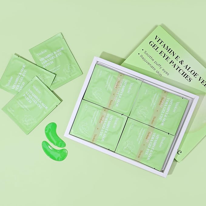 Under Eye Patches for Dark Circles,Puffy Eyes,20 Pairs Face Masks SkinCare With Vitamin E and Aloe Vera Gel for Rejuvenate