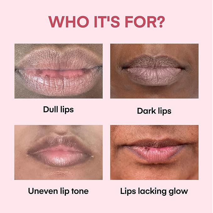 Gloss for Uneven Lip Tone, Strawberry Glow, Moisturizing Lip Gloss for Dry Lips, Non-Sticky Lip Conditioner, 2 Pack (15 mL Each)