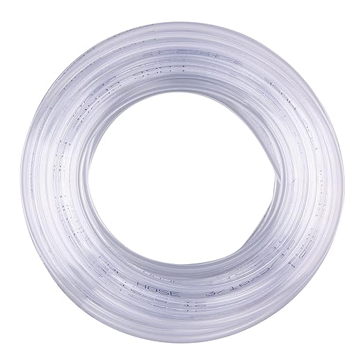 DERNORD PVC Tubing 3/16"ID X 5/16"OD Flexible Clear Vinyl Hose 10 Feet for Food Grade
