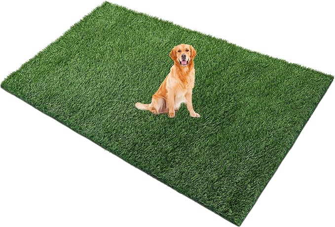 Grass Pad for Dogs, 96" x 48" Artificial Turf for Pets Potty Training, Fake Grass Mat with Drainage Holes, Easy to Clean, Large Turf Rug Outdoor Indoor Use