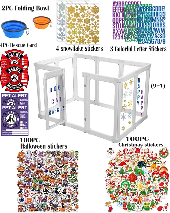 2-Piece Panels Special for SPOODOR Acrylic Dog Pen-30-Inch Height