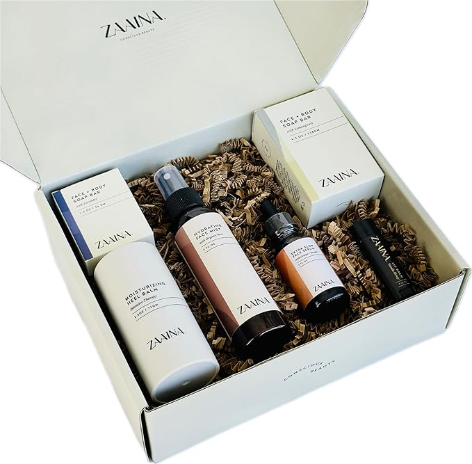 ZAAINA Spa Gifts for Women - Luxury Self Care Spa Kit, Mother's Day Spa Gift Basket, Pampering At Home Bath and Body Relaxation Spa Package, Gifts for Mom Wife Friend, Birthday Gifts for Women