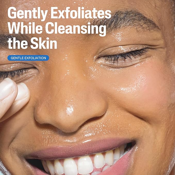 Exfoliating Face Wash,Extra Gentle Daily Face Scrub,Gently Exfoliates & Cleanses,For All Skin Types,Non-Irritating & Hypoallergenic,Suitable For Sensitive Skin,6 Fl Oz,(Pack of 4)