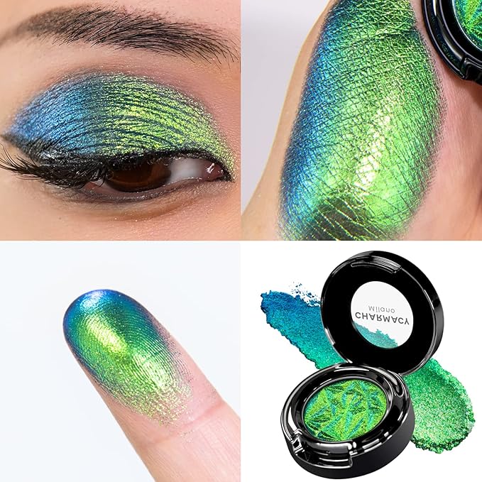 CHARMACY Duochrome Eyeshadow, Insane Shifters Chameleon Eyeshadow, Creates High-Impact, Metallic Eye Looks, 100% Vegan and Cruelty Free, 1.9g (#905)