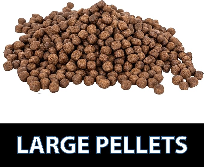 CrystalClear Platinum Fish Food, Premium Floating Pellets for Koi & Goldfish – Boost Growth, Color, and Wellness in Backyard Ponds & Water Gardens, 5mm Pellets, 17.6 Pounds