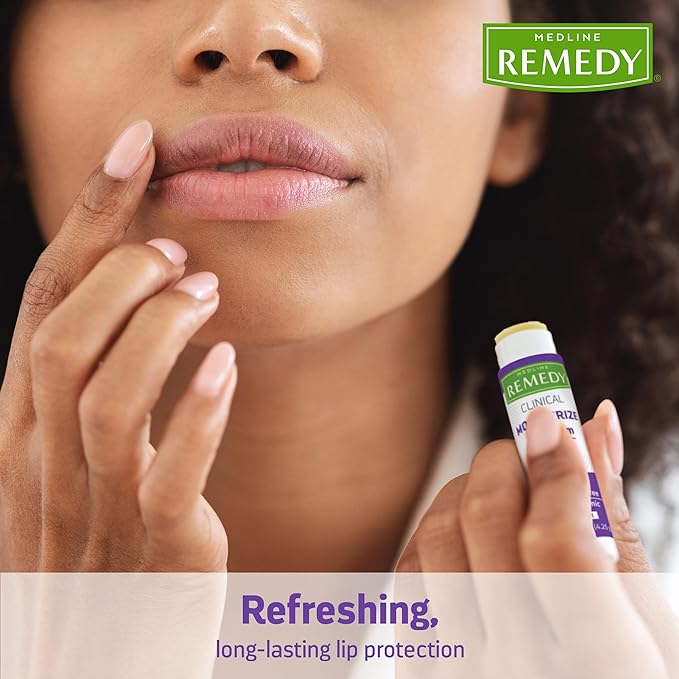 Medline Remedy Clinical Lip Balm, Citrus Scent, Moisturizing, Hydrating, Nourish, Nutrient Rich, Soothing Natural Oils, Revitalize, Comforting, Skin Conditioners, 0.15 oz Stick (Pack of 6)