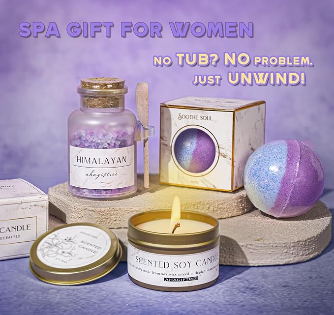 Birthday Gifts for Women,Gift Basket for Women with Moon Lamp,11PC Self Care Gifts,Get Well Soon After Surgery,Relaxing Spa Gifts,Surgery Recovery,Sympathy