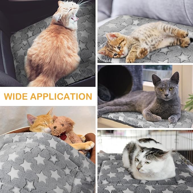 VitalCozy 4 Pcs Winter Dog Crate Pads, Ultra Soft Warm Washable Dog Cat Bed Mat for Pet Crate Comfortable Replaceable Reversible Kennel Pad for Small, Medium, Large Dogs(30 x 48 x 1.6 Inch,Gray)