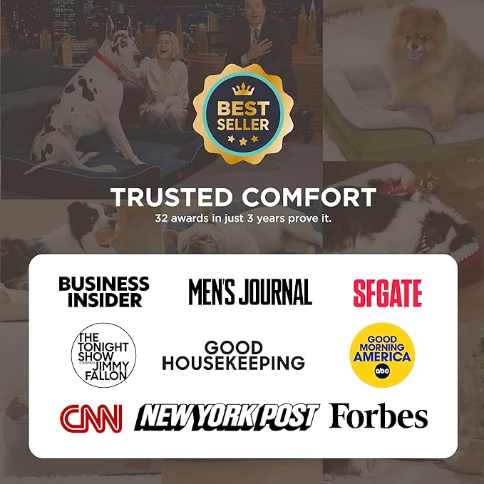 Bedsure Orthopedic Dog Beds Large Sized Dog - Washable Large Dog Cat Bed Waterproof, Comfort Dogs Couch Sofa with Washable Removable Cover, Pet Bed with Nonskid Bottom, Boreal Canopy Green, 35"