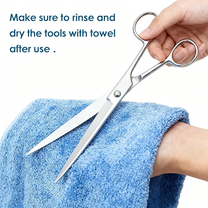 Carefree Fish 9IN1 Aquarium Cleaning Tools Long Handle Adjustable Length 20~36Inch Fish Tank Cleaner Kit Alage Scraper Scrubber Brushes Set Plant Scissor Long Tweezer