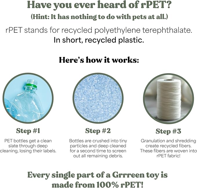 Dog Toys | Plush Toy Whale Stuffed Animal for Dogs | Small Eco Friendly Toy - Easy to Clean and Made from Non Toxic Materials