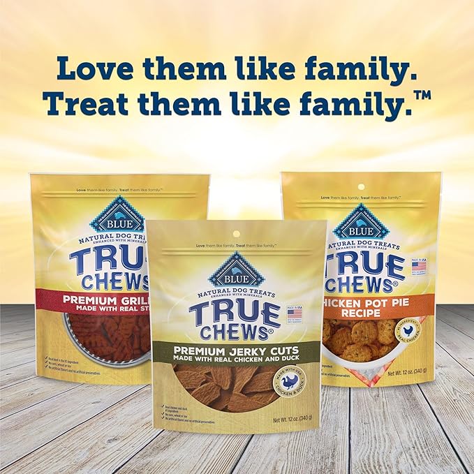 Blue Buffalo True Chews Premium Jerky Cuts Natural Dog Treats, Duck 12 oz