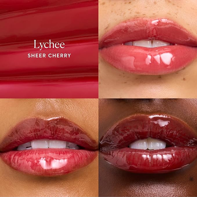 Naturium Phyto-Glow Lip Balm, Hydrating Lip Care with a Glossy Finish, 0.34 oz Lychee