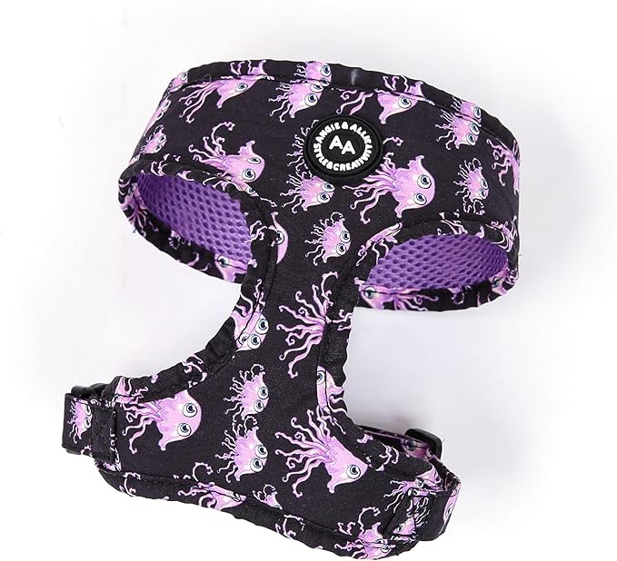 Angie and Allie Organic Cotton Dog Harness,No Pull Pet Harness with Leash D-Ring,Adjustable Soft Padded Dog Vest,Comfortable,Sustainable,Breathable and Stylish for Your Canine Companion
