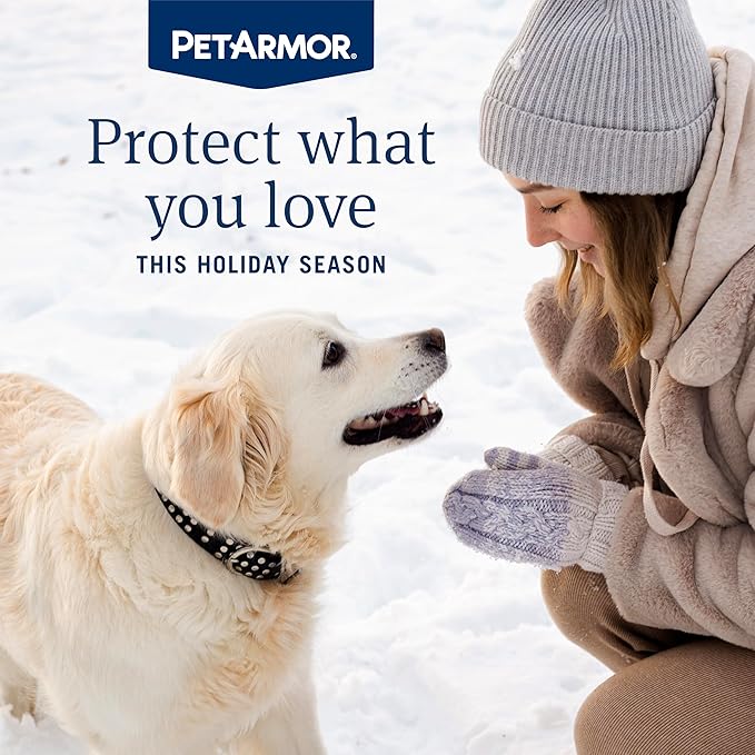 PetArmor Plus Flea and Tick Prevention for Dogs, Small Dog Flea and Tick Treatment, 3 Doses, Waterproof Topical, Fast Acting (5-22 lbs)