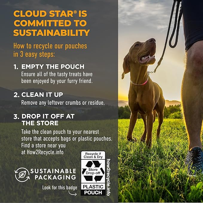 Cloud Star Tricky Trainers Soft & Chewy Dog Training Treats 14 oz. Bag, Cheddar Flavor, Low Calorie Behavior Aid with 360 treats