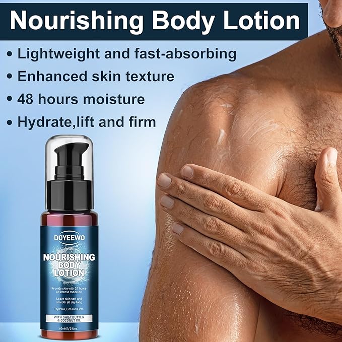 Gifts for Men, Mens Body Wash Bath Gift Set, Cleanses, Hydrates, Nourishes Skin,Christmas Gift Baskets Self Care Package Stocking Stuffers Birthday Valentines Gifts for Men Him Boyfriend Husband Dad