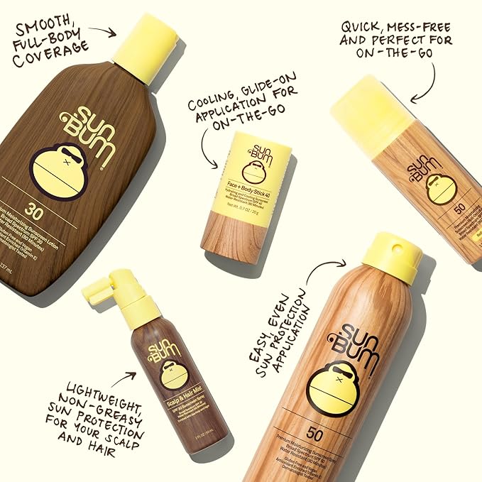Sun Bum Original SPF 50 Roll-On Sunscreen Body Lotion - Broad Spectrum Moisturizing Sunscreen with Vitamin E - Hawaii 104 Act Compliant (Made without Octinoxate & Oxybenzone) - Travel Size - 3 oz