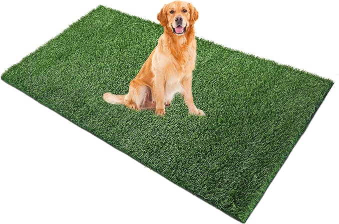 Grass Pad for Dogs, 60" x 30" Artificial Turf for Pets Potty Training, Fake Grass Mat with Drainage Holes, Easy to Clean, Large Turf Rug Outdoor Indoor Use