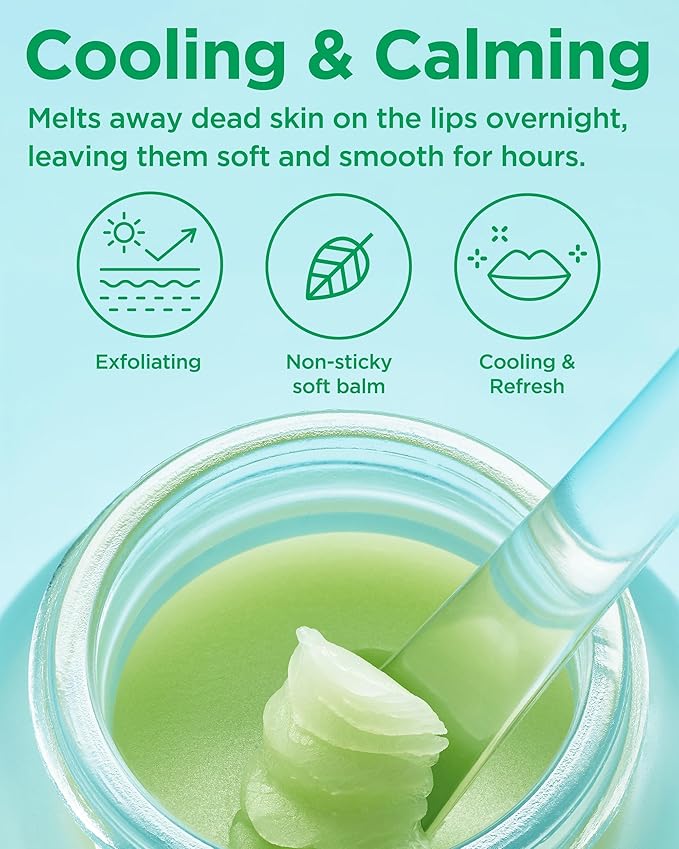 TOCOBO Mint Cooling Lip Mask – Cooling Relief Lip Sleeping Mask for Dry, Irritated Lips – Apple Mint + Tea Tree-Derived 4-Terpineol & Olive Oil – Soft Melting Texture, Fresh Herb Scent, 0.68 oz.