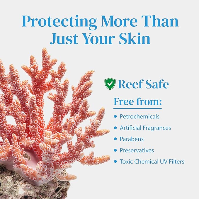 Mineral Face Sunscreen SPF 50, Tinted Aussie Zinc Oxide Sunblock with Hydrating Hyaluronic Acid, Reef Safe, Natural, Vegan, Australian Made, Great for Sensative Skin, Unscented, 100g 3.4oz