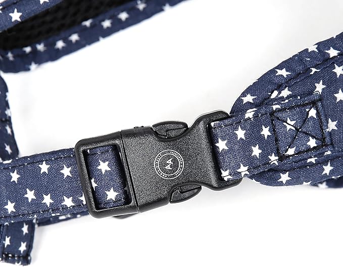 Angie and Allie Organic Cotton Dog Harness,No Pull Pet Harness with Leash D-Ring,Adjustable Soft Padded Dog Vest,Comfortable,Sustainable,Breathable and Stylish for Your Canine Companion