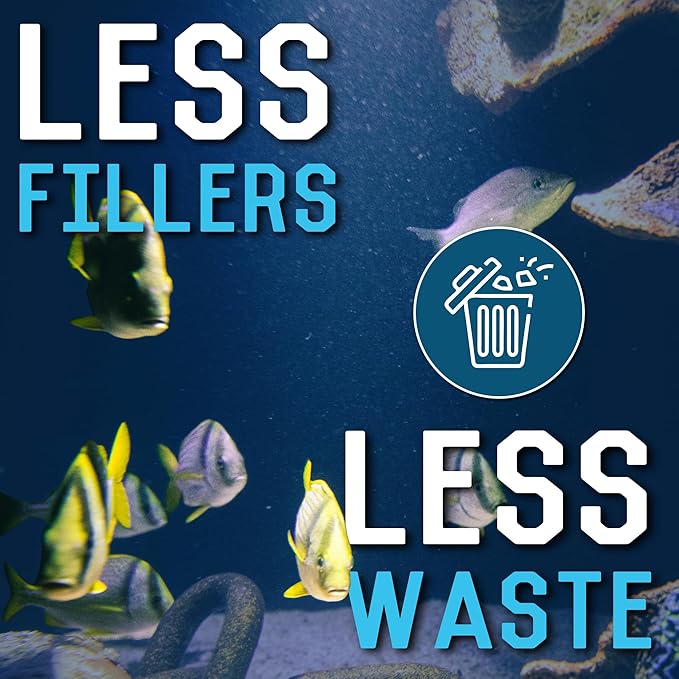 RON'S CICHLIDS Juvie Blend African Cichlid Fish Food, Premium Tropical Fish Food Pellets with Protein, Veggies & Fruits for Healthier, Brighter & Bigger Tropical Fish & Cleaner Tanks, 5.5 LB