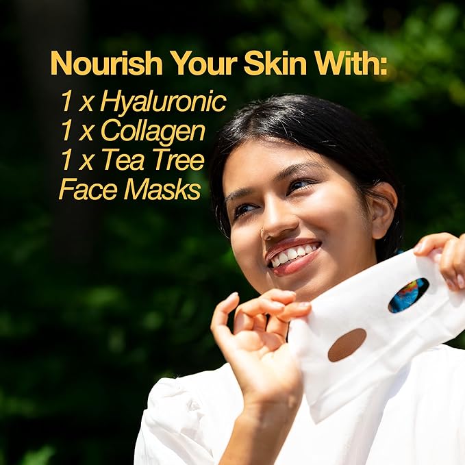 Naisture x Frida Kahlo 15 Min Pamper Me Kit Korean Spa Skincare Gift Set for Women-Head to Toe with Hair, Face, Eye, Hand, Foot Masks, & Bonus Item (8 pcs)