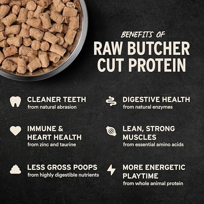 Vital Essentials Freeze-Dried Raw Pork Entree & Mixer Dog Food Soft Nibs | 99% Pork, Organs & Bone | 14 oz